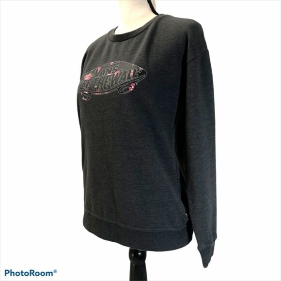 Vans Grey Sweatshirt with Spell Out and Graphic. Size XS. - Picture 2 of 5
